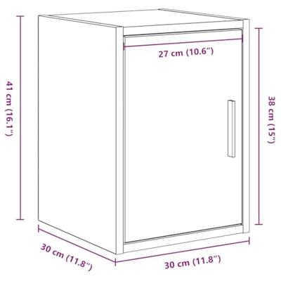 Garagewandkast spaanplaat zwart