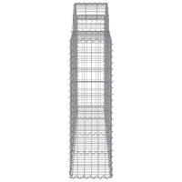 Schanskorf gewelfd 200x30x100/120 cm gegalvaniseerd ijzer - thumbnail