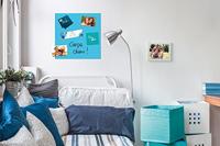 Sigel SI-B1103 Glasmagneetbord Be!Board 450x450mm Blauw - thumbnail