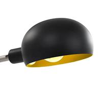Lamp staand 5xE14 200 cm zwart en goud - thumbnail