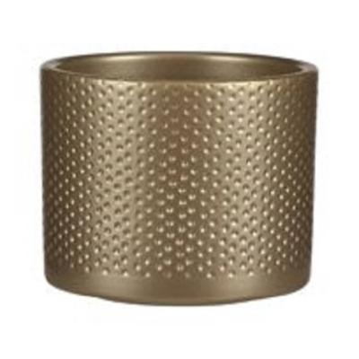 Mica Decorations bloempot Era rond 12x10cm goud reliëf Mica Decorations bloempot Era rond 12x10cm goud reliëf