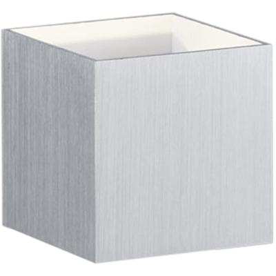 Mat Grijze Vierkante LED Wandlamp 4W - Warm Wit 3000K - OSRAM LEDs