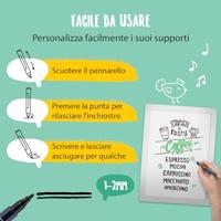 Krijtstift SECURIT SMA-100 rond 1-2mm zwart - thumbnail