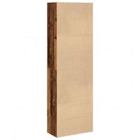 Boekenkast 60x30x189 cm bewerkt hout oud houtkleurig - thumbnail