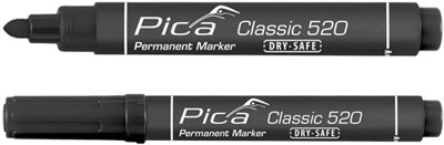 Pica 520/46 permanent marker | 1-4mm | rond | zwart | 10 stuks - pi52046