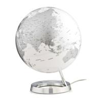Atmosphere NR-0331F7NS-GB Globe Bright Chrome 30cm Diameter Kunststof Voet Engelstalig - thumbnail