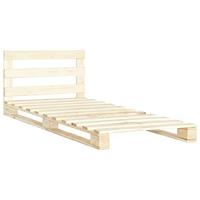Bedframe pallet massief grenenhout 90x200 cm - thumbnail