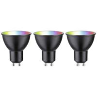 29153 Paulmann Home LED-lamp GU10 Energielabel: F (A - G) 4.8 W RGBW Zwart (mat) - thumbnail