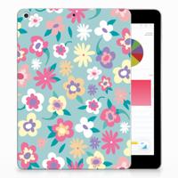 Apple iPad 9.7 2018 | 2017 | Siliconen hoesje | Flower Power - thumbnail