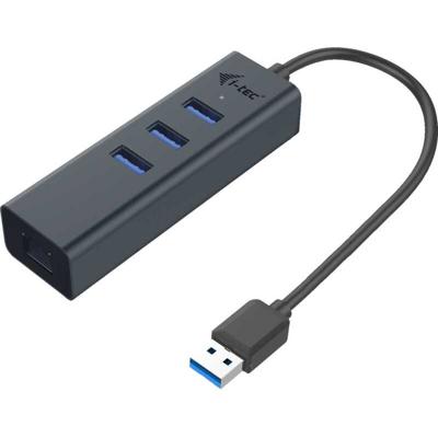 I-tec Metal U3METALG3HUB USB 3.0 (3.1 Gen 1) Type-A 5000Mbit/s Grijs hub & concentrator