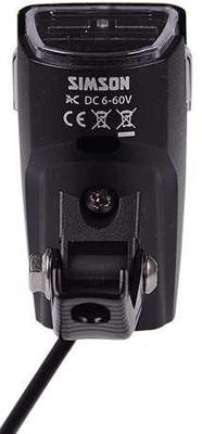 Simson Koplamp luna e-bike led 6 cm voorvork 25 lux zwart