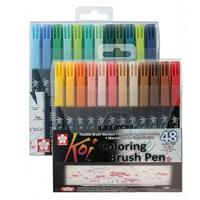 Fineliner Sakura Pigma Micron ass + brushpen zwart | 6 stuks - thumbnail