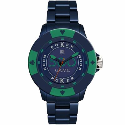 Horloge Uniseks Light Time POKER (Ø 48 mm)
