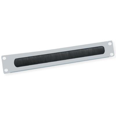 VALUE 19 Kabel doorvoerstrook 2 HE met borstel, grijs VALUE 19 Kabel doorvoerstrook 2 HE met borstel, grijs