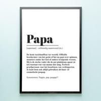 Gepersonaliseerde Poster Woordenboek Papa (A2 Formaat) - thumbnail