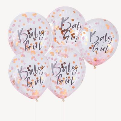Ginger Ray TW-801 Twinkle Twinkle Roze Confetti Ballonnen
