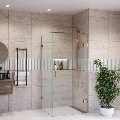 Douchecabine BWS Portos Profielloos Geborsteld Brons Helder Glas 8 mm Nano Coating (Alle Maten) Douchecabine BWS Portos Profielloos Geborsteld Brons Helder Glas 8 mm Nano Coating (Alle Maten)