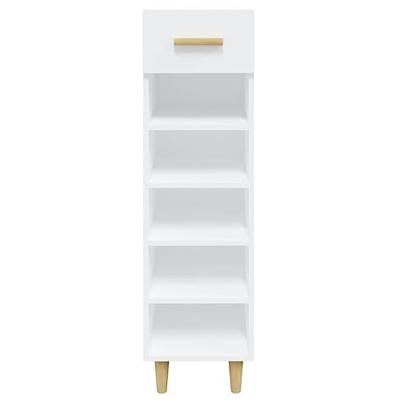 VidaXL Schoenenkast 30x35x105 cm bewerkt hout wit VidaXL Schoenenkast 30x35x105 cm bewerkt hout wit