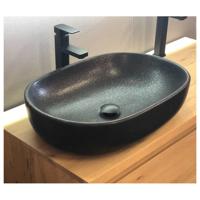 Waskom Casajoy 60x42x15 cm Keramiek Milan Zwart Casajoy - thumbnail