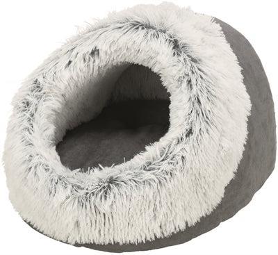 Trixie kattenmand iglo harvey grijs / wit-zwart Trixie kattenmand iglo harvey grijs / wit-zwart