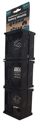 Stealthmounts Batterijhouders voor Makita 40v XGT | Zwart | 6 stuks - BM-MK40-BLK-6 Stealthmounts Batterijhouders voor Makita 40v XGT | Zwart | 6 stuks - BM-MK40-BLK-6