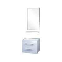 Differnz Force badkamermeubel 58cm 1 kraangat wit met spiegel en planchet - thumbnail
