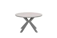 Edison tafel Ø122 cm taupe/teak - thumbnail