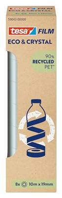 tesa ECO & CRYSTAL 59043-00000-00 tesafilm tesafilm Eco & Crystal Transparant (l x b) 10 m x 19 mm 8 stuk(s) tesa ECO & CRYSTAL 59043-00000-00 tesafilm tesafilm Eco & Crystal Transparant (l x b) 10 m x 19 mm 8 stuk(s)