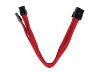 SilverStone SST-PP07-PCIR - voeding-verlengkabel 25cm 8pin naar PCI-E 6+2pin, rood - thumbnail