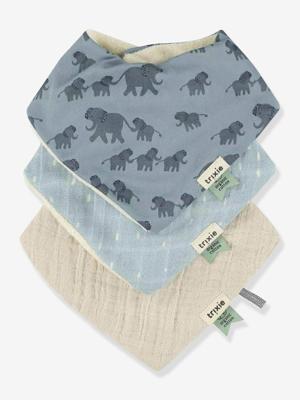 Set van 3 bandanaslabbetje TRIXIE blauw