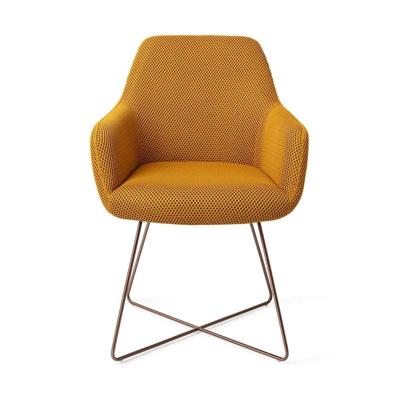 Jesper Home Eetkamerstoel 'Hiroo' Cross Rose, kleur Groovy Garam