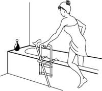 Veiligheidshandgreep voor de Badkamer Lifetime 22,5 x 51,5 cm - thumbnail