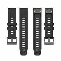 Siliconen sportbandje - Zwart - Garmin Quatix 8 - 47mm - thumbnail