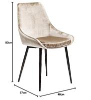 Kare Eetkamerstoel East Side Champagne - thumbnail