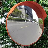 VidaXL Verkeersspiegel voor buiten 45 cm pc-kunststof oranje - thumbnail