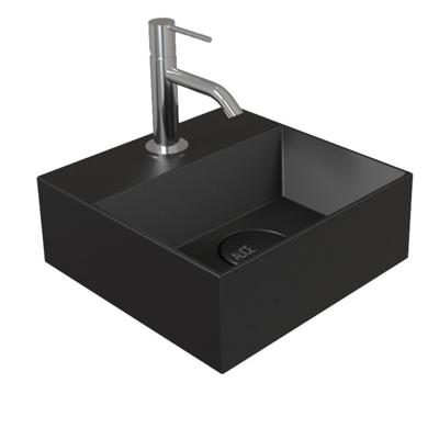 Fontein Salenzi Spy 30x30 cm Mat Zwart (inclusief bijpassende waste) Fontein Salenzi Spy 30x30 cm Mat Zwart (inclusief bijpassende waste)