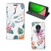 Motorola Moto G7 Play | Hoesje maken | Bird Flowers - thumbnail
