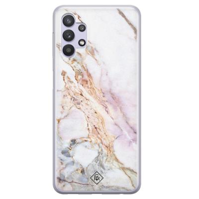 Samsung Galaxy A32 5G siliconen hoesje - Parelmoer marmer Samsung Galaxy A32 5G siliconen hoesje - Parelmoer marmer