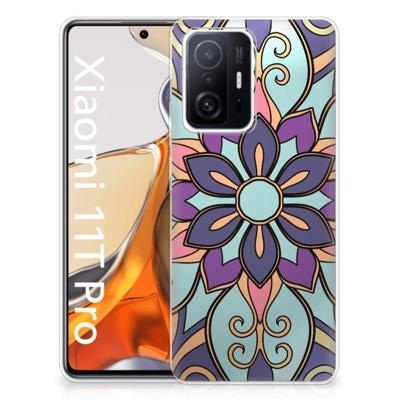 Xiaomi 11T | 11T Pro | TPU Case | Purple Flower Xiaomi 11T | 11T Pro | TPU Case | Purple Flower