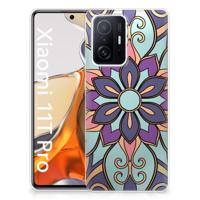 Xiaomi 11T | 11T Pro | TPU Case | Purple Flower - thumbnail