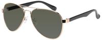 AZ Eyewear zonnebril unisex goud met groene lens (17 906 P) - thumbnail