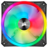 Corsair CORSAIR iCUE QL140 RGB - System Schrank-Gebläseset PC-ventilator Zwart, Grijs (b x h x d) 14 x 14 x 2.5 cm Incl. LED-verlichting - thumbnail