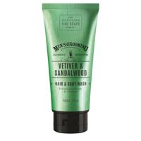 Scottish Fine Soaps Men's Grooming Vetiver & Sandalwood Hair & Body Wash 200ml - thumbnail