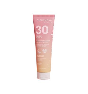 Alphanova Sun Invisible sun milk sun glow bio SPF30 150 Milliliter