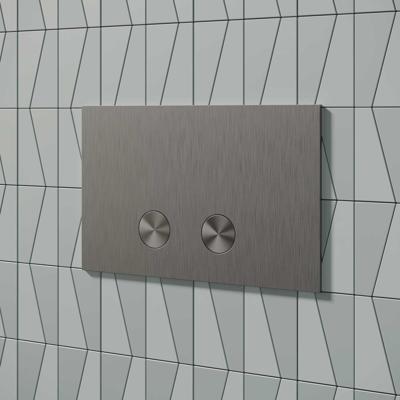 Drukplaat Inti Bath Press RVS 316 tbv UP320/UP720/TECE Brushed Brut Stainless Steel