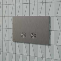 Drukplaat Inti Bath Press RVS 316 tbv UP320/UP720/TECE Brushed Brut Stainless Steel - thumbnail