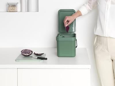 Brabantia Sort & Go afvalemmer 6 liter fir green - thumbnail