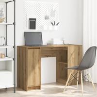Bureau 120x42x76 cm spaanplaat ambachtelijk eikenkleurig - thumbnail