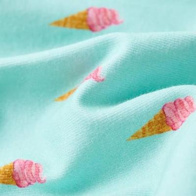 Kinderjurkje met trekkoord ijsjesprint 116 lichtmintkleurig