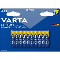 Varta Batterij longlife alkaline aaa-batterijen (p10) - thumbnail